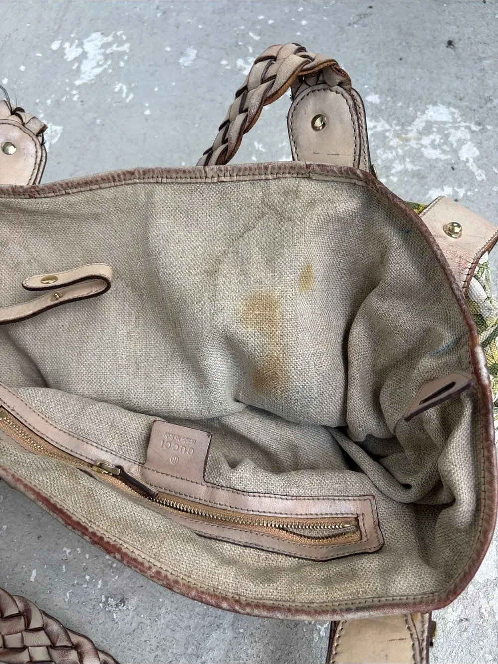 Gucci canvas floral Pelham Bag